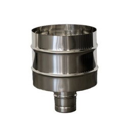 C FUMAIOLO A BOTTE INOX TONDO INOX D 10CM