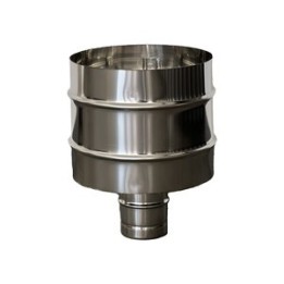 C FUMAIOLO A BOTTE INOX TONDO INOX D 12CM