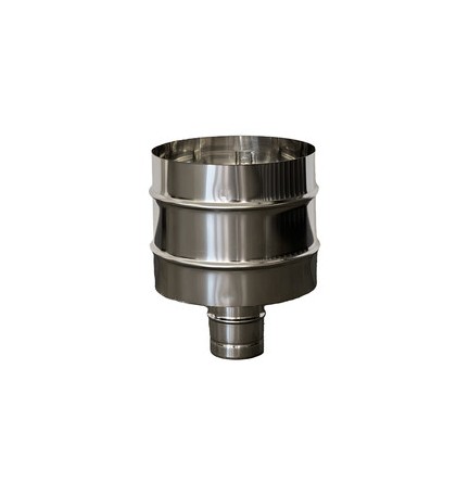 C FUMAIOLO A BOTTE INOX TONDO INOX D 15CM