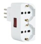 ADATTATORE SPINA 10A 2 PRESE UNIV. SALVASP C/INT.
