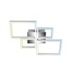 PLAFONIERA LED FRAME 37 W CCT CM 75X47 ALLUMINIO