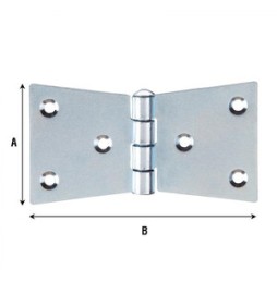 BL CERNIERA CODA DI RONDINE 4 FORI 110X55 MM 2 PZ