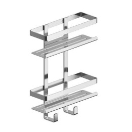 CESTELLO DOPPIO MYLINE SHOWER Cromo