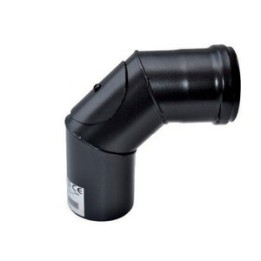C CURVA A 90 P/STUFA A PELLET C/ISPEZ D 8 CM