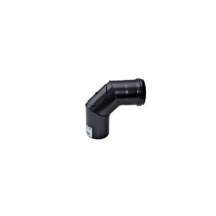 C CURVA A 90 P/STUFA A PELLET C/ISPEZ D 8 CM