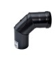 C CURVA A 90 P/STUFA A PELLET C/ISPEZ D 8 CM