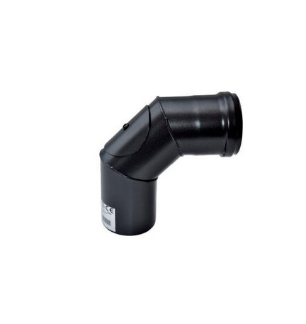 C CURVA A 90 P/STUFA A PELLET C/ISPEZ D 10 CM