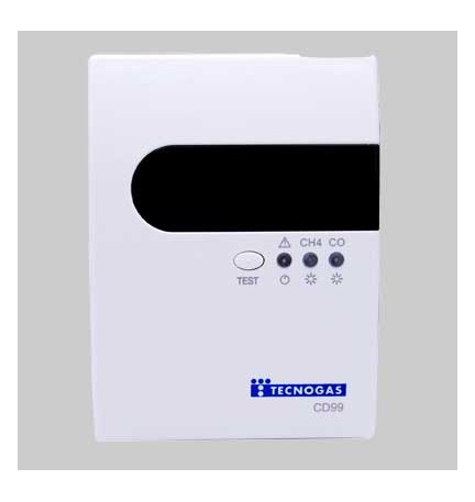 RILEVATORE A PARETE CD99 PER MONOSSIDO DI CARBONIO CO+METANO
