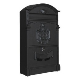 C CASSETTA POSTALE REGIA NERO 9005 25,5X9X41CM