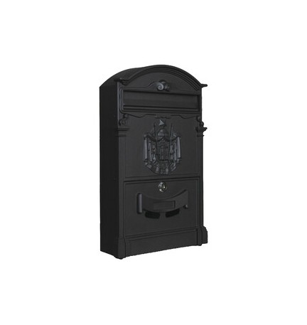 C CASSETTA POSTALE REGIA NERO 9005 25,5X9X41CM