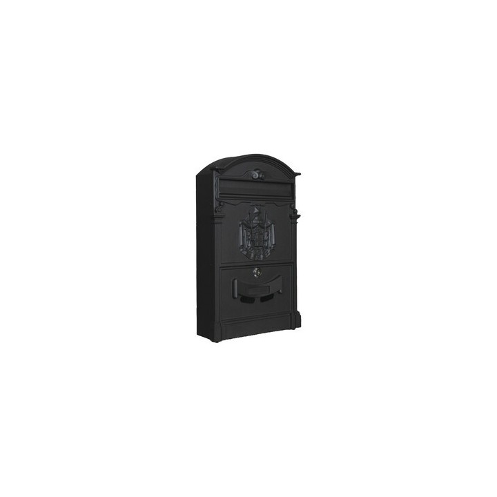 C CASSETTA POSTALE REGIA NERO 9005 25,5X9X41CM