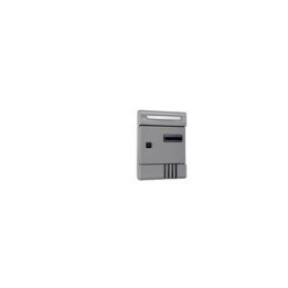 C CASSETTA POSTALE CONDOMI SILV 9006 20.5X6.5X29CM