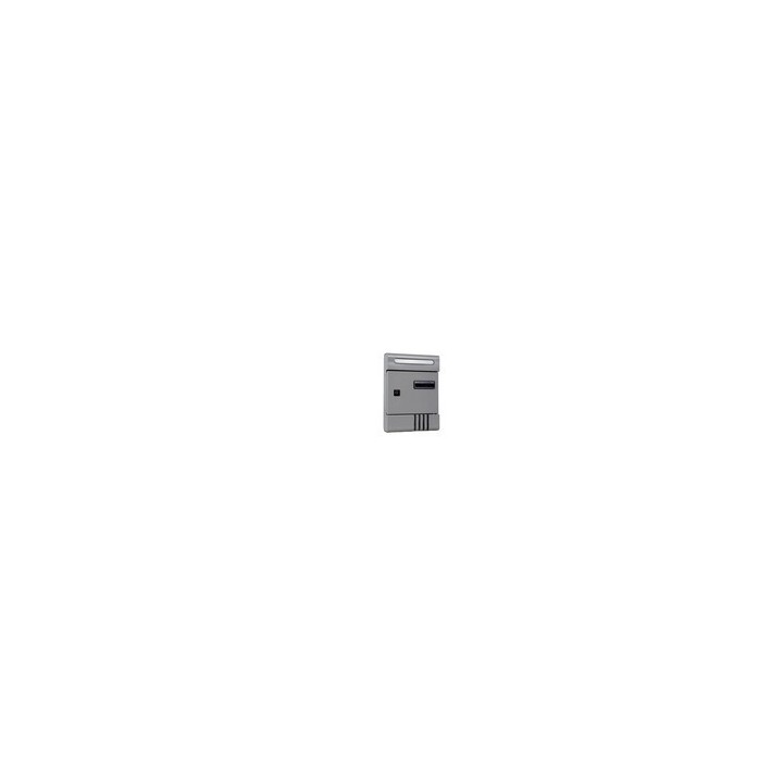 C CASSETTA POSTALE CONDOMI SILV 9006 20.5X6.5X29CM