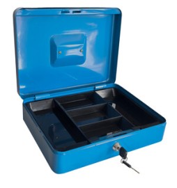 C CASSETTA PORTAVALORI BLU 5015 25X18X9CM