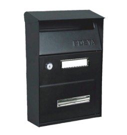 C CASSETTA POSTALE AUSTRIA NERO 9005 21.5X10.5X32CM