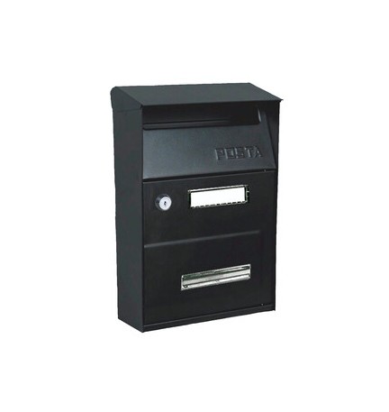 C CASSETTA POSTALE AUSTRIA NERO 9005 21.5X10.5X32CM