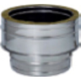C RACCORDO INOX DA MONO A DOP PARETE D 8/13CM