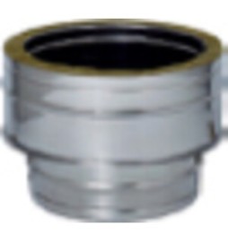C RACCORDO INOX DA MONO A DOP PARETE D10/15CM