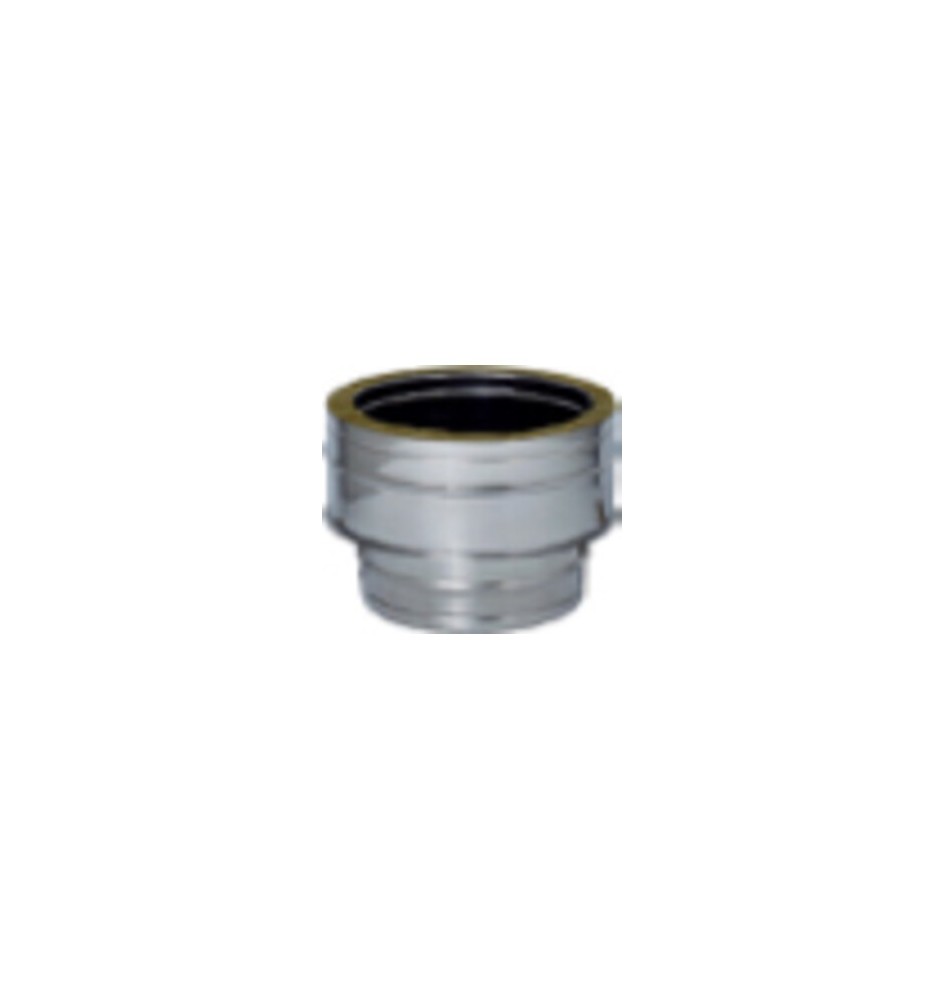 C RACCORDO INOX DA MONO A DOP PARETE D15/20CM
