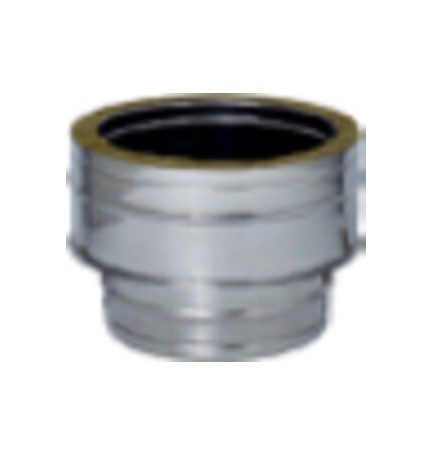 C RACCORDO INOX DA MONO A DOP PARETE D15/20CM