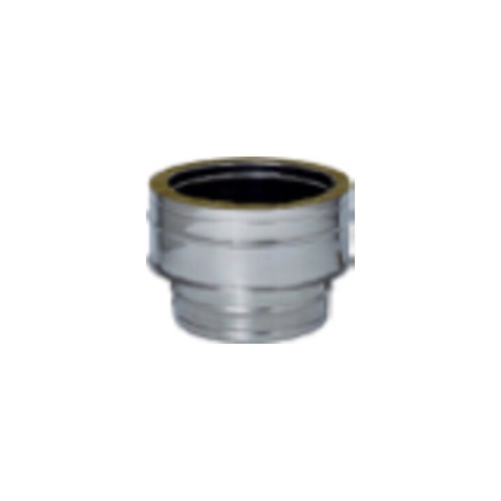 C RACCORDO INOX DA MONO A DOP PARETE D15/20CM