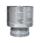 C FUMAIOLO A BOTTE INOX DOP PARETE D 8/13CM
