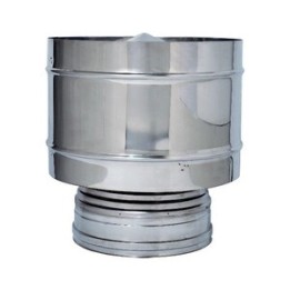 C FUMAIOLO A BOTTE INOX DOP PARETE D 10/15CM