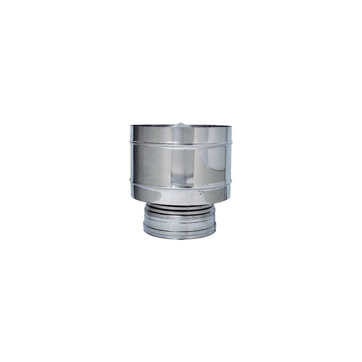 C FUMAIOLO A BOTTE INOX DOP PARETE D 20/25CM