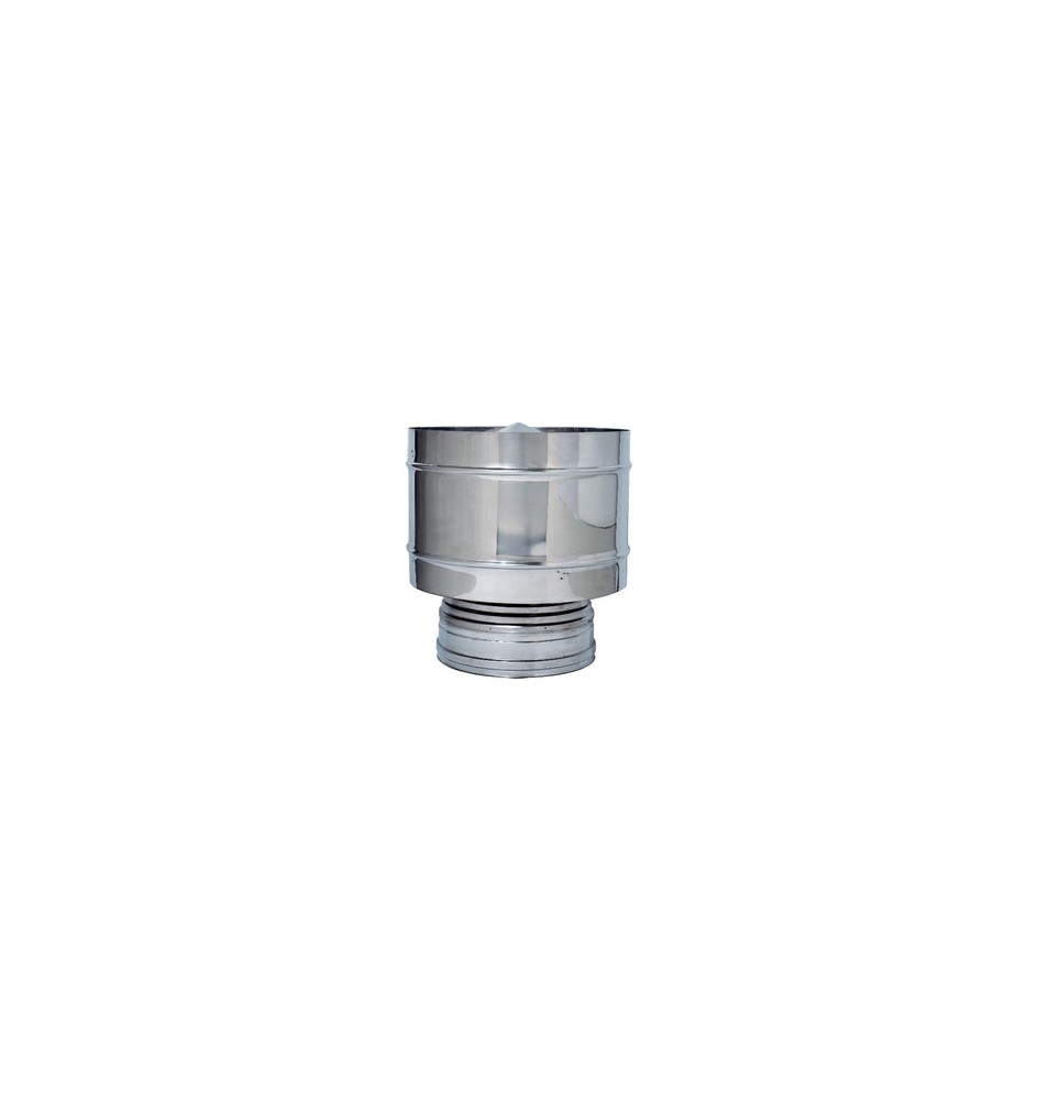 C FUMAIOLO A BOTTE INOX DOP PARETE D 25/30CM