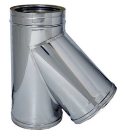 C RACCORDO BRAGA 135 INOX DOP PARETE D15/20CM