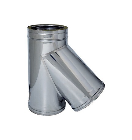 C RACCORDO BRAGA 135 INOX DOP PARETE D20/25CM