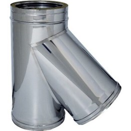 C RACCORDO BRAGA 135 INOX DOP PARETE D25/30CM