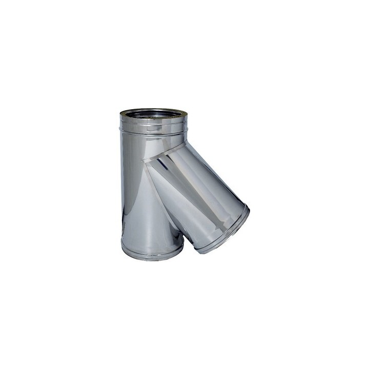 C RACCORDO BRAGA 135 INOX DOP PARETE D25/30CM