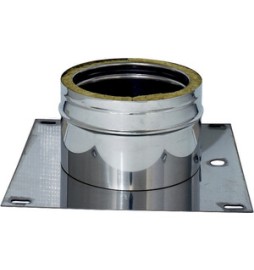 C PIASTRA DI BASE INOX DOP PARETE D 8/13 CM