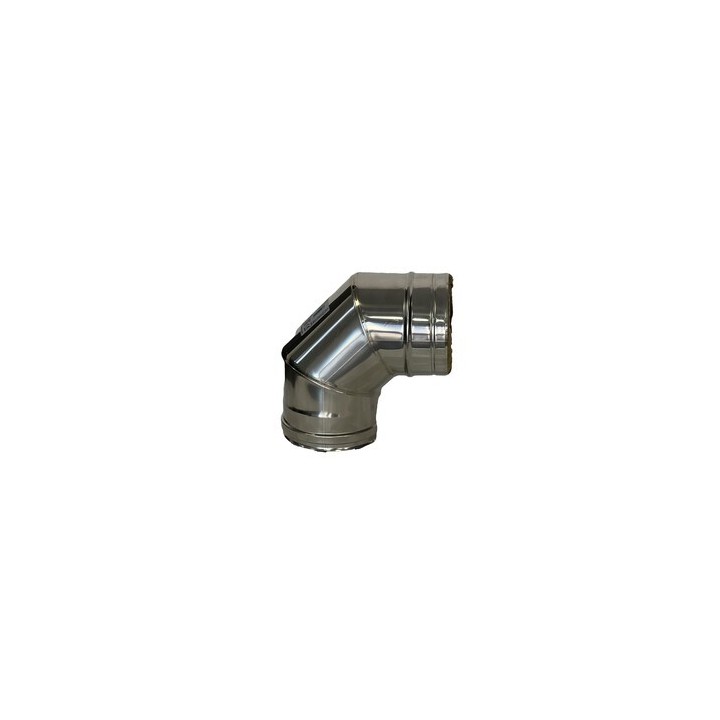 C CURVA INOX DOPPIA PARETE 90 D 25/30 CM