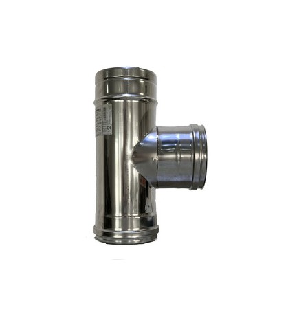 C RACCORDO A T INOX DOP PARETE D 10/15 CM