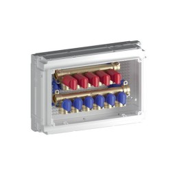 KIT COLLETTORE SANITARIO MULTI INTERCETTAZIONE DA INCASSO 6+5 USCITE 6+5 Fastec F13