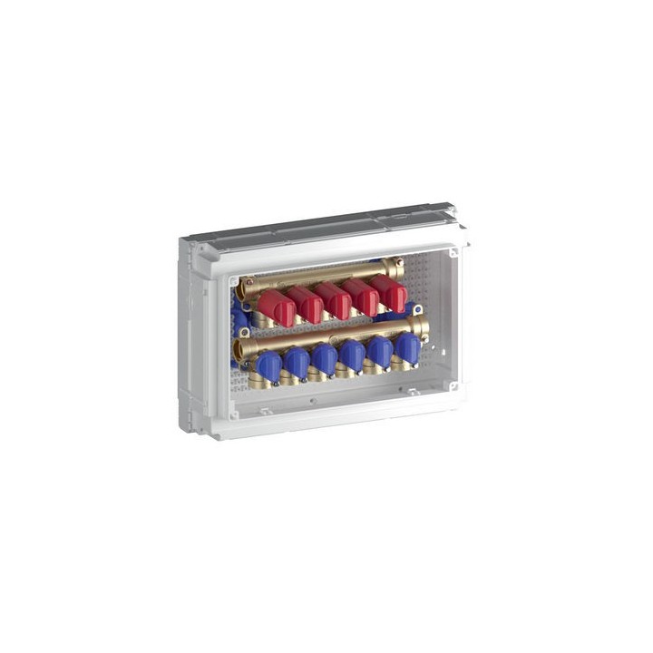 KIT COLLETTORE SANITARIO MULTI INTERCETTAZIONE DA INCASSO 6+5 USCITE 6+5 Fastec F13