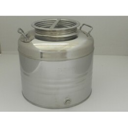 FUSTO OLIO ACCIAIO INOX 441 100 L AGGRAFFATO