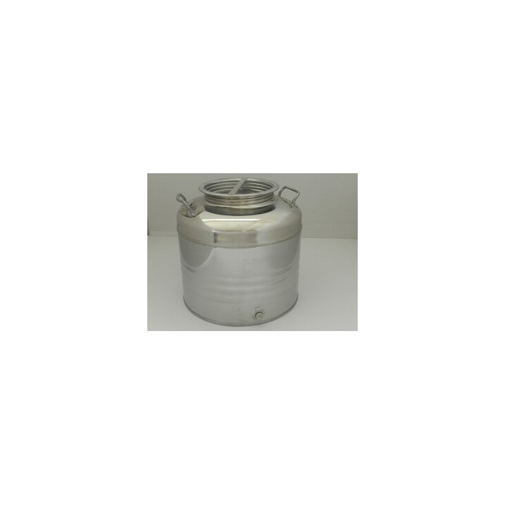 FUSTO OLIO ACCIAIO INOX 441 100 L AGGRAFFATO