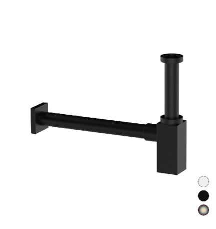 SIFONE D'ARREDO QUADRO 1" 1/4 Visual Inox