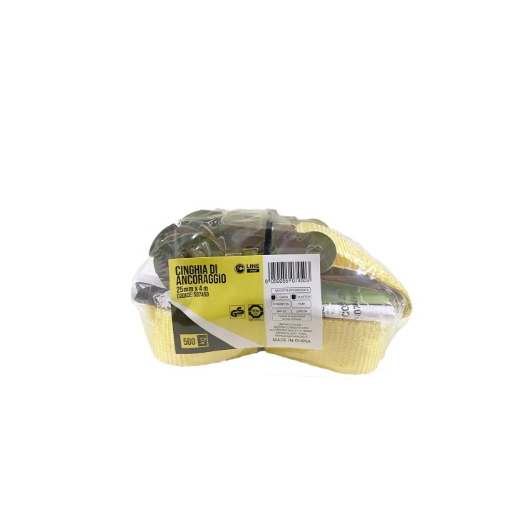 C CINGHIA ANCORAGGIO CRICCHETTO 25MM 4MT