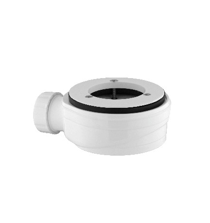 PILETTA SIFONATA LUX RIBASSATA 3 VITI UNIV. PER PIATTI DOCCIA STONE Diam. 90 Flangia acciaio inox