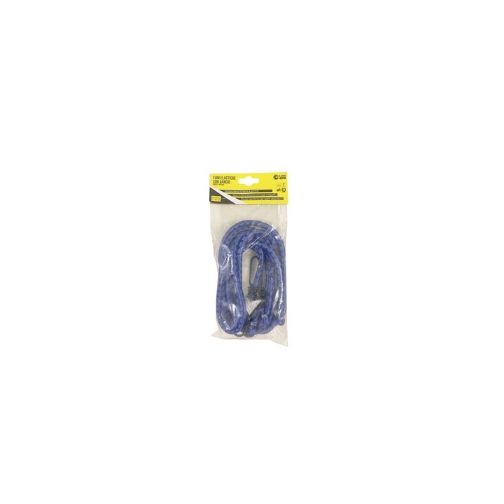 C SET 2 FUNI ELASTICHE D.8 C/2 GANCI FE 150 BLU
