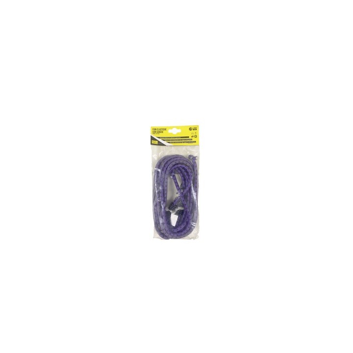 C SET 2 FUNI ELASTICHE D.8 C/2 GANCI FE 200 VIOLA