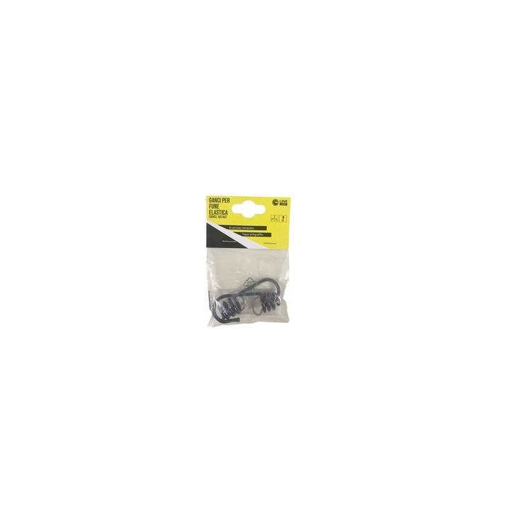 C SET 2 GANCI P/FUNE ELASTICA D.8MM