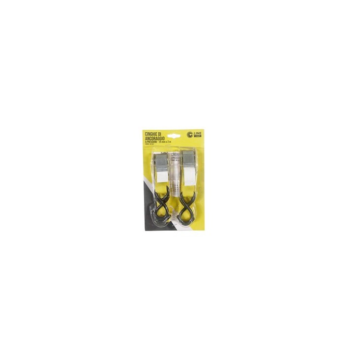 C SET 2/CINGHIE ANCORAGGIO PRESSIONE 25MM 2MT S
