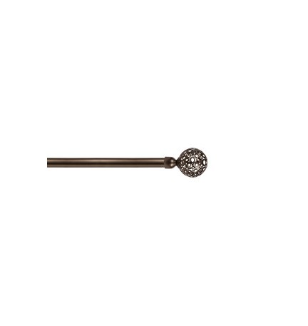 BASTONE METALLO D 20/17 120/210CM RICAMO BRONZO