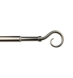 BASTONE METALLO D 12/9 70/120CM RICCIOLO NICHEL