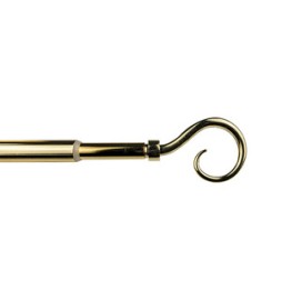 BASTONE METALLO D 12/9 70/120CM RICCIOLO ORO